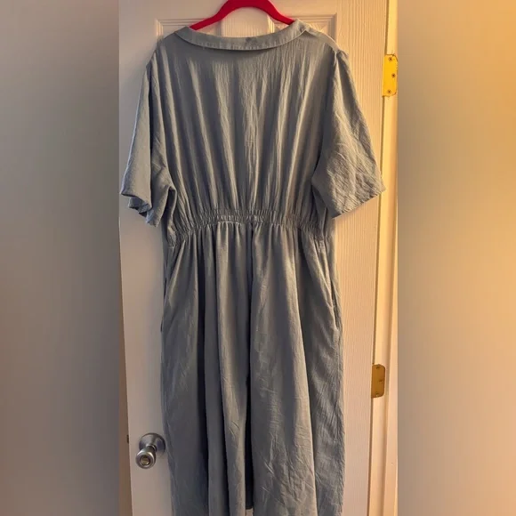 Sweetsalt Cotton Light Blue Short Sleeve Dress size 18 - Picture 2 of 4